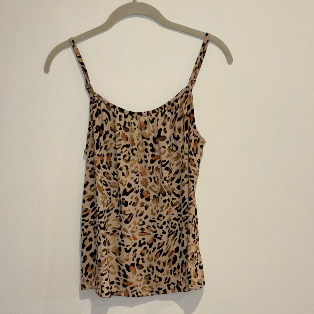 CAbi Leopard Print Camisole Top XS